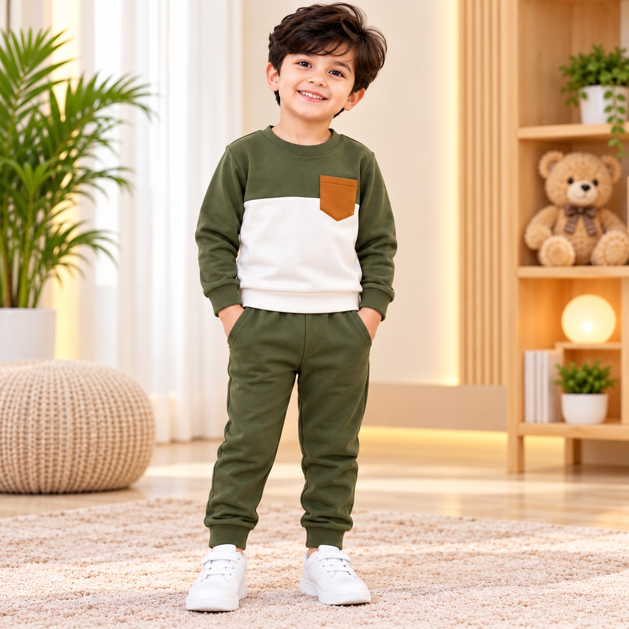 Kids Premium Sweat Shirt Combo Set